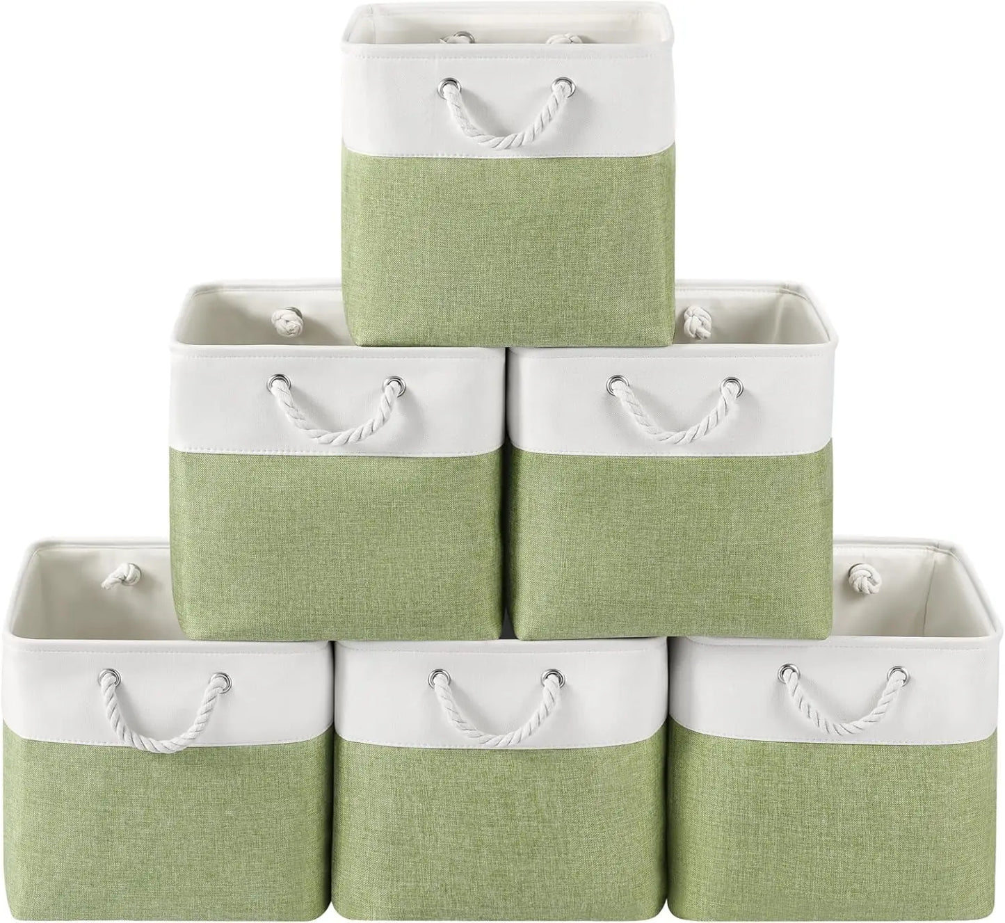 Set de cajas plegables de tela con asas