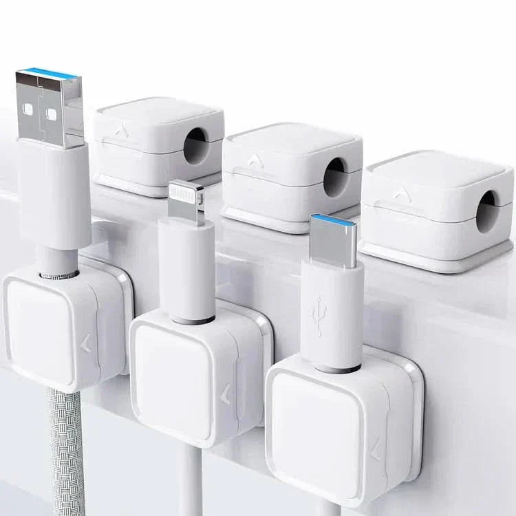 Clip organizador magnético para cables