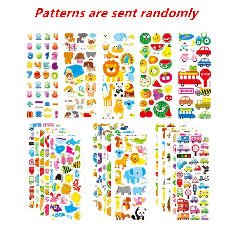 Pack de pegatinas 3D para journaling