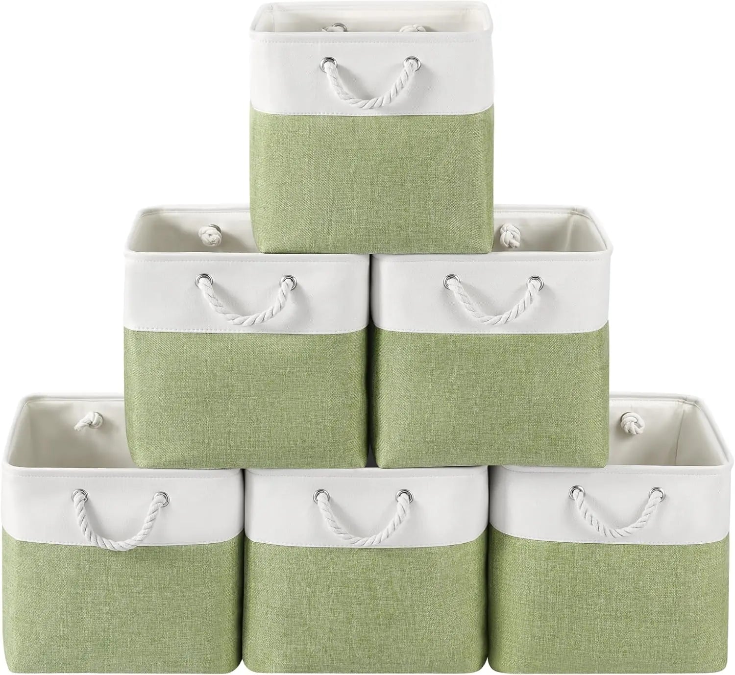 Set de cajas plegables de tela con asas