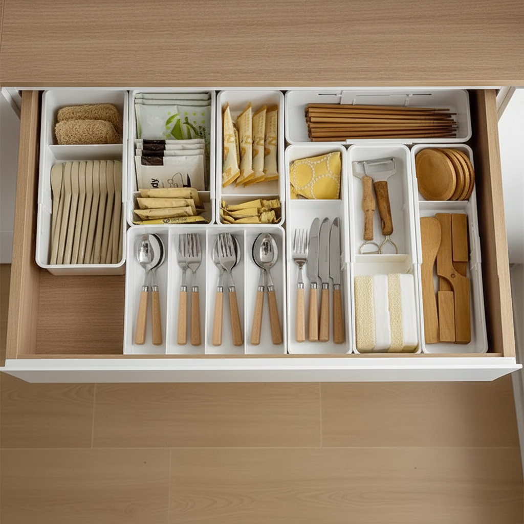 Organizador de cajón extensible multiusos