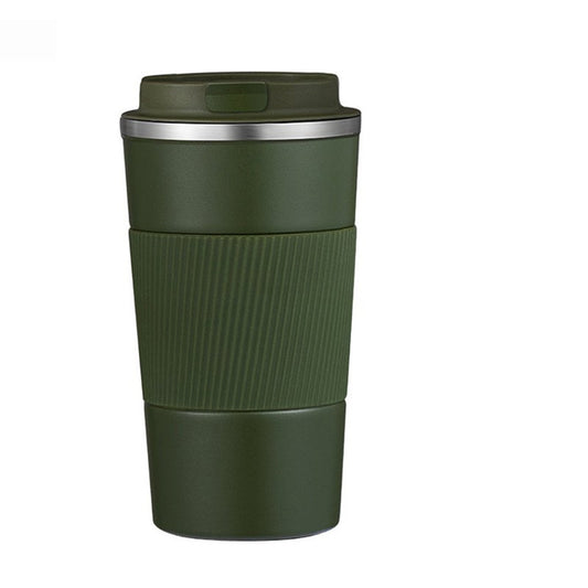 Vaso térmico con tapa y pajita para escritorio